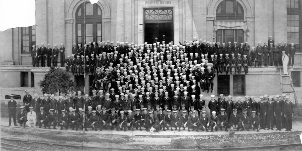 Instructors Students, MMS Navy Yard Charleston SC June 12, 1919