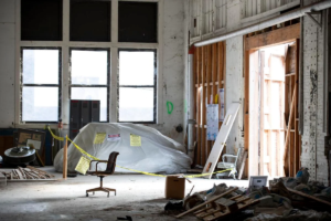 The bottom floor of Storehouse 8 where office space, an event space, and other amenities are planned as a part of the renovation of the old Navy Base building in North Charleston on Friday, Jan. 27, 2023